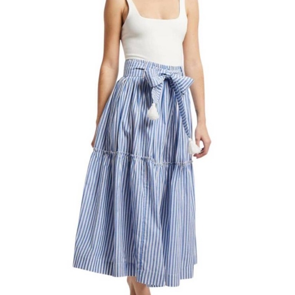 NWT MILLE francoise skirt in monaco stripe - Picture 1 of 10